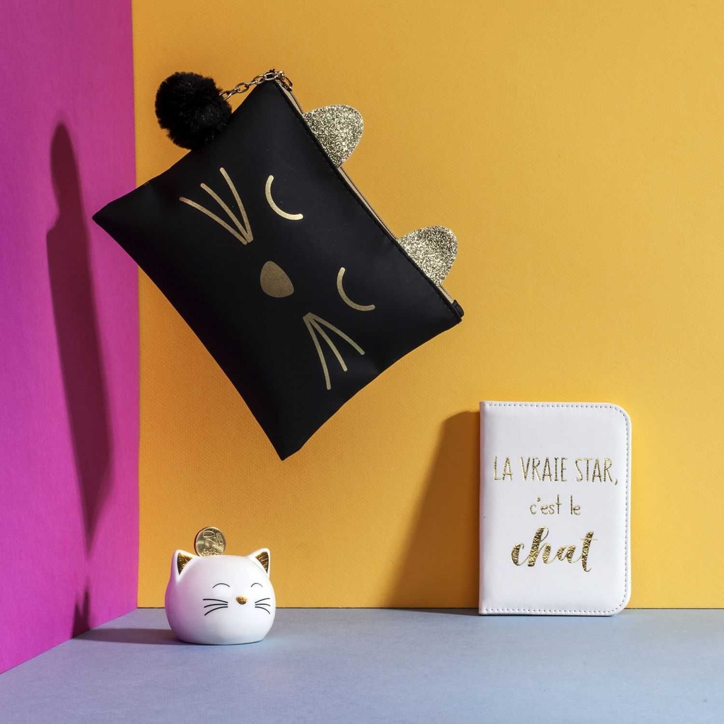 POCHETTE CHAT 15X18CM M24