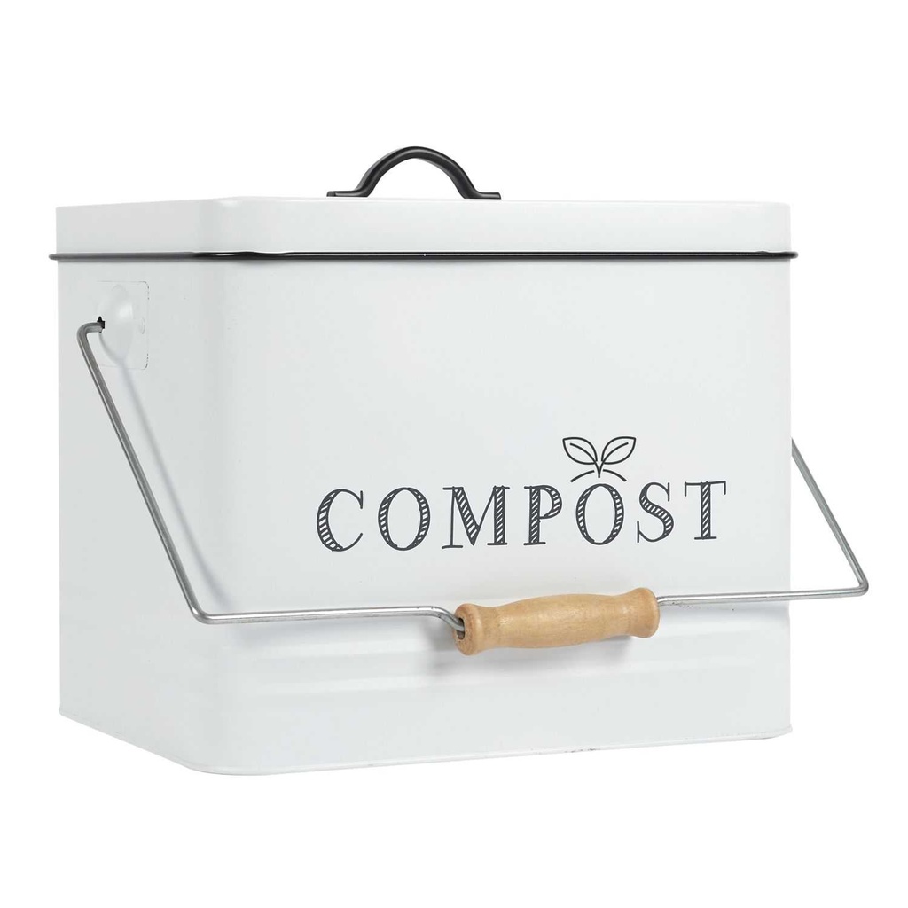 POUBELLE A COMPOST METAL 10L M2
