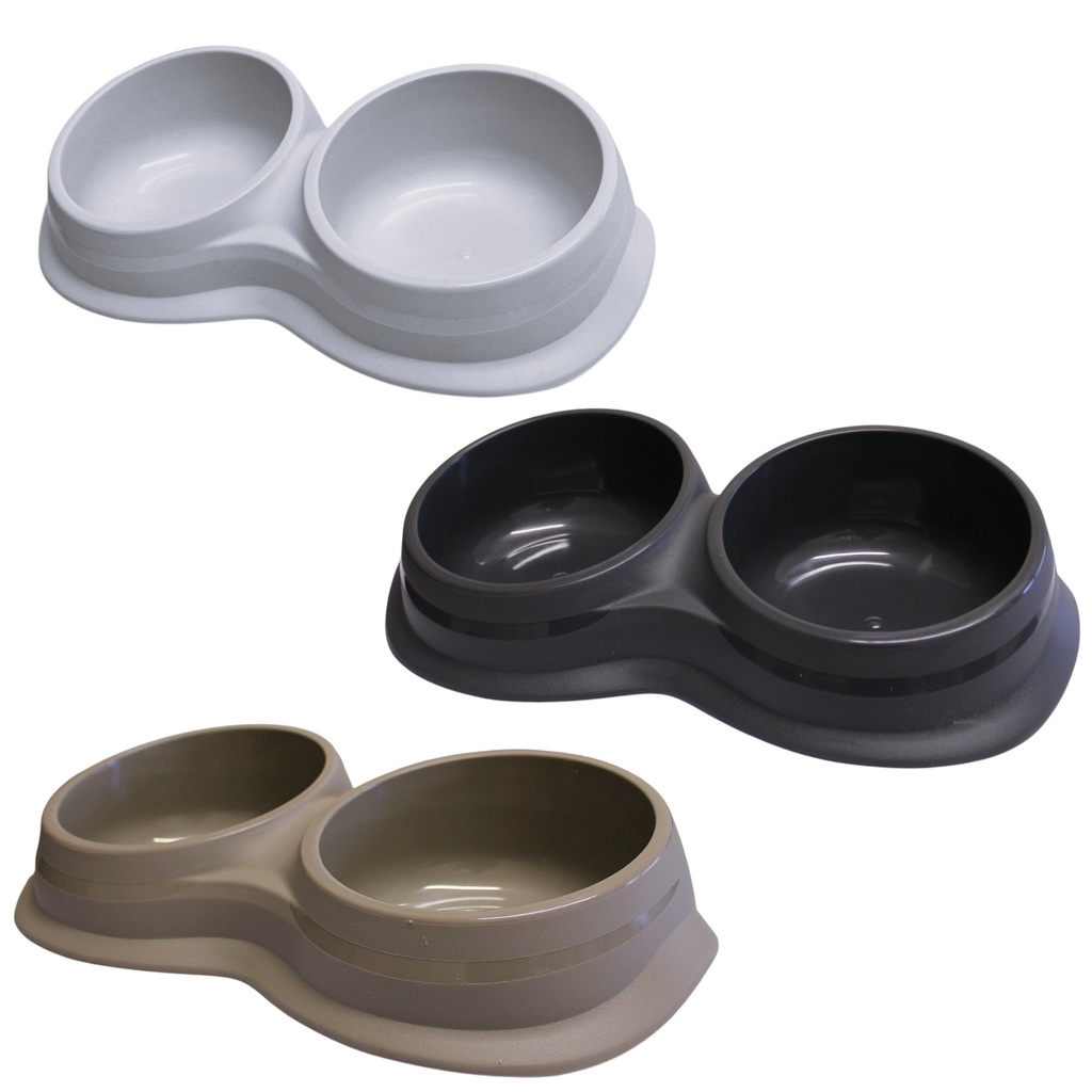 GAMELLE DOUBLE WAVE 42x33x9,5  0,900LX2 ASSORTI ANTHRACITE TAUPE GRIS