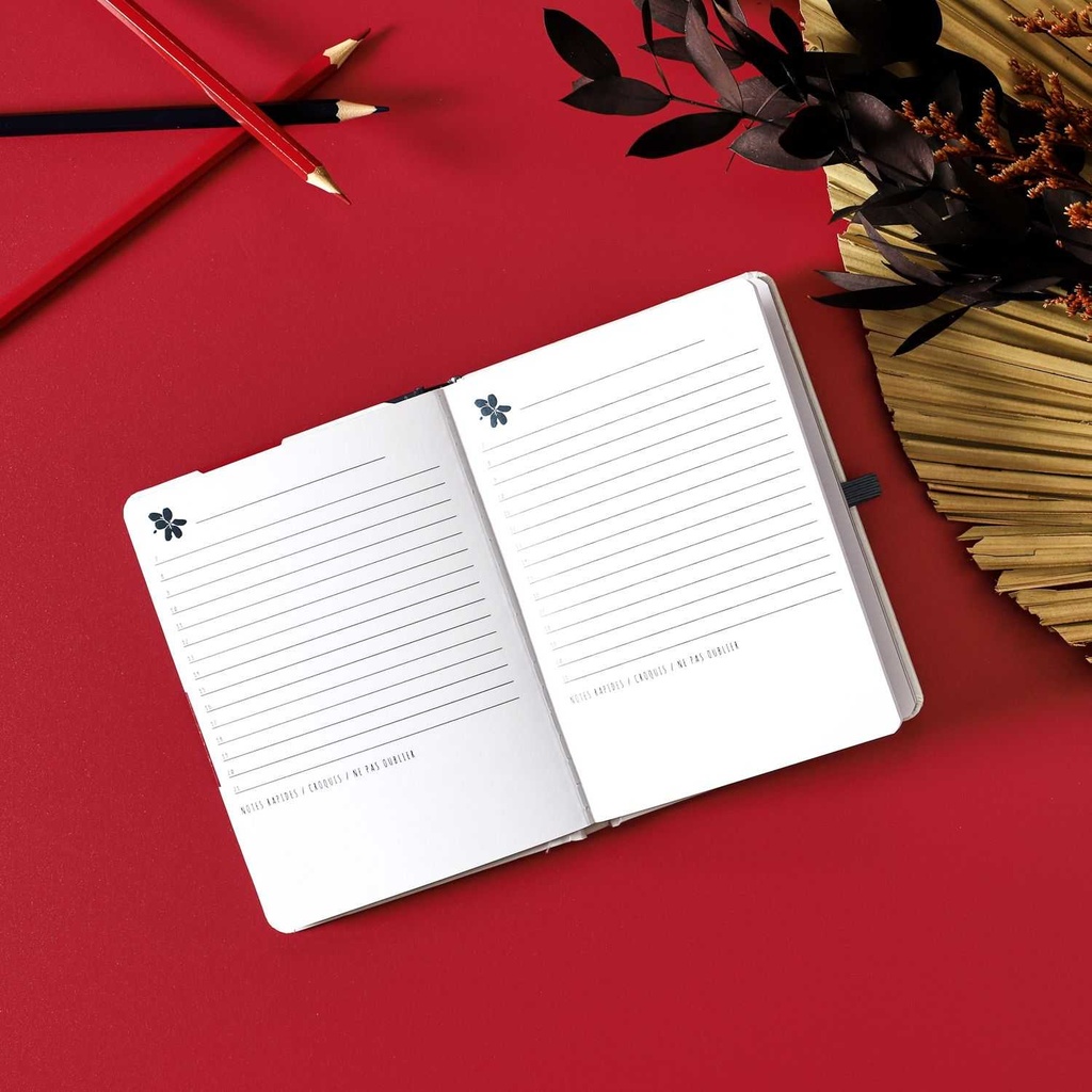 CARNET A6 AVEC ELASTIQUE 48 PAGES M24