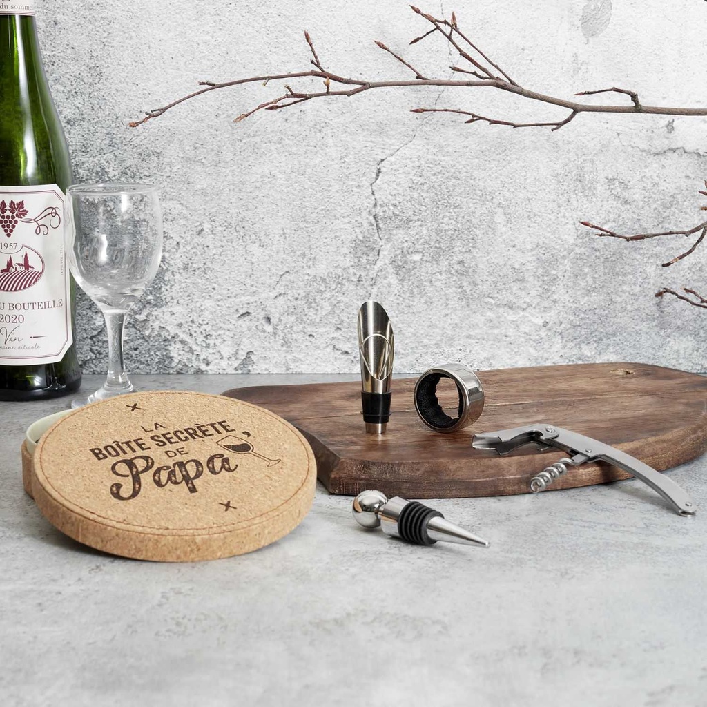COFFRET A VIN 4 PIECES PAPA LIEGE M8
