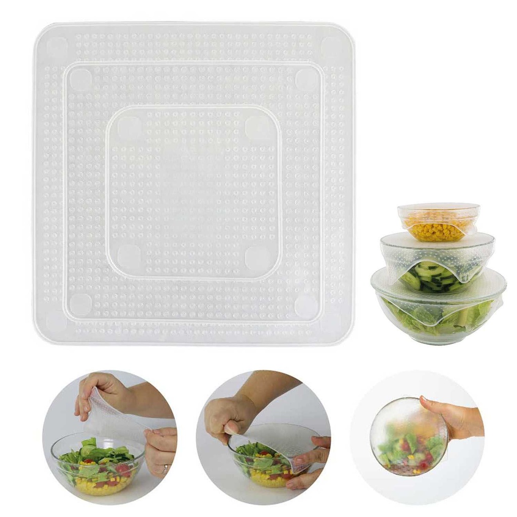 COUVERCLE EN SILICONE EXTENSIBLE CARRE X3 M12