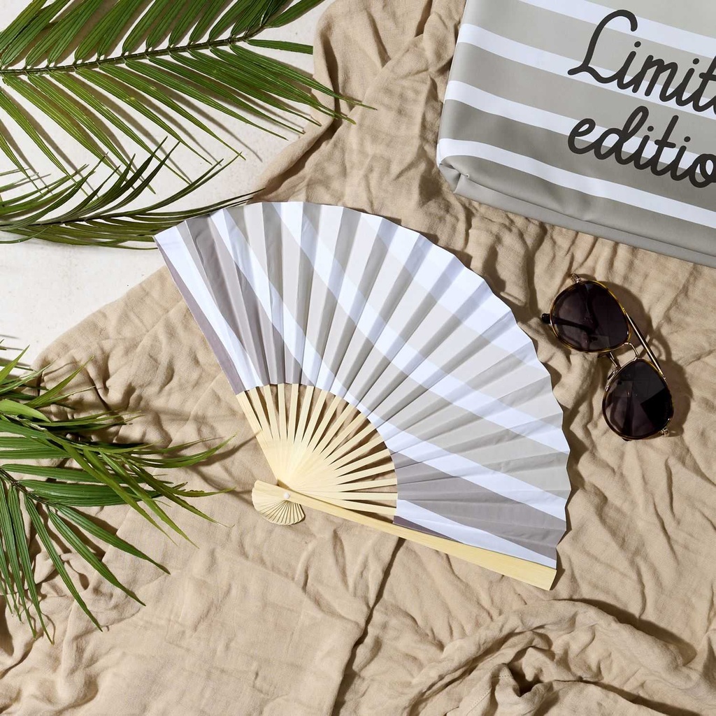 EVENTAIL RAYE AVEC MOTS M24