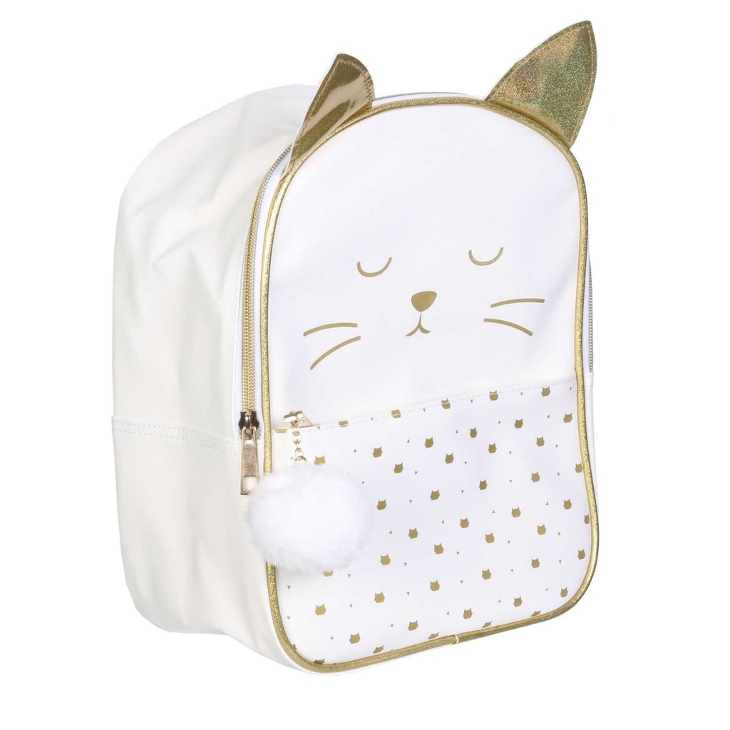 SAC A DOS CHAT BLANC M8