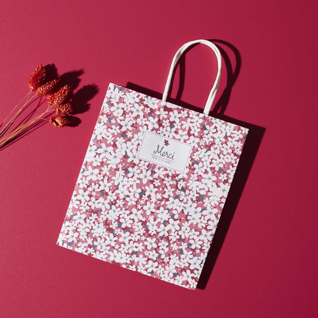 SAC CADEAU MERCI POUR CETTE ANNEE 18X21CM M36