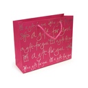 SAC CADEAU MOTIF ARGENT PAPIER 32X26CM M48