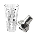 SHAKER EN VERRE AVEC RECETTES 450ML M12