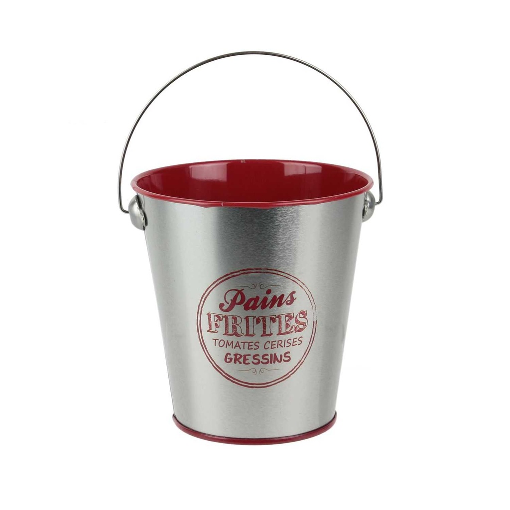 SEAU DE TABLE EN METAL 10.5X7.6X10.2CM M18