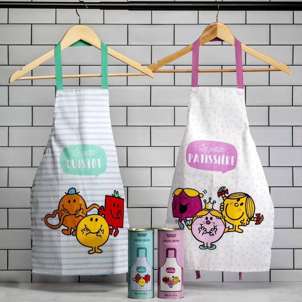 TABLIER ENFANT MR MME 40X55CM M16