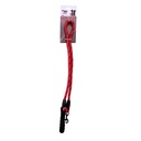 LAISSE NYLON REFLECHISSANTE ROUGE  120CM EP 1,2CM