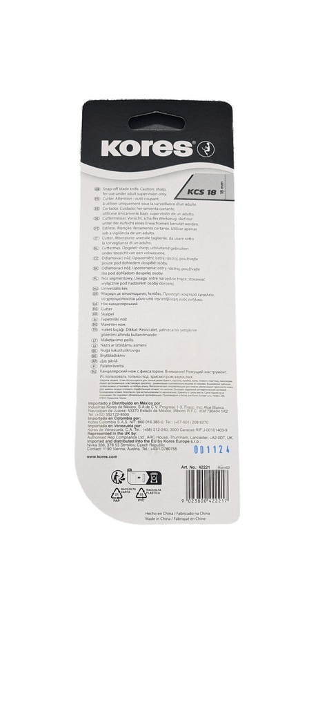 KORES CUTTER MÉTAL 18 MM