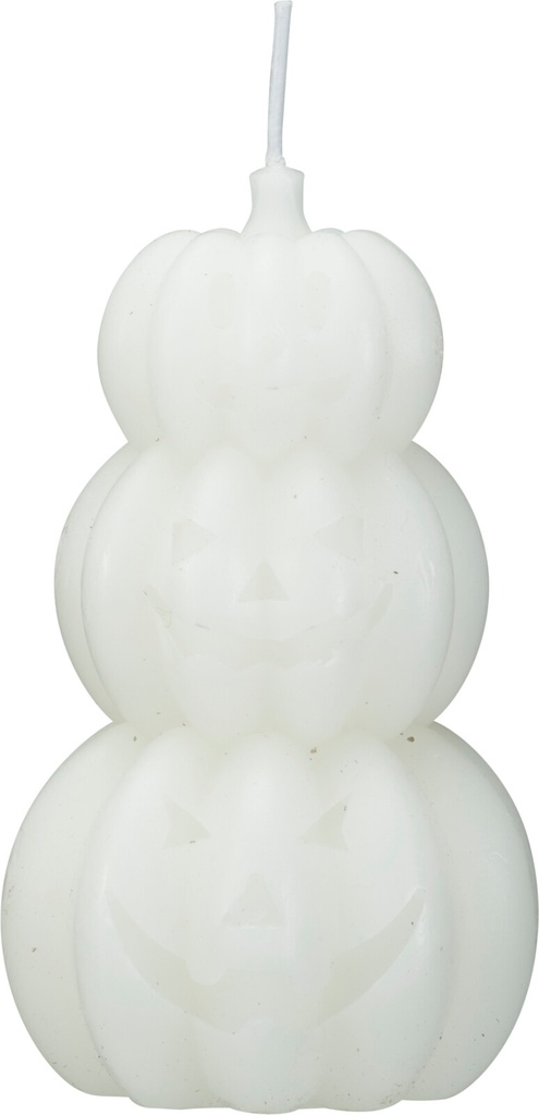 BOUGIE CITROUILLE 7X12CM - DISPONIBLES EN 3 COULEURS