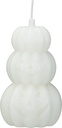 BOUGIE CITROUILLE 7X12CM - DISPONIBLES EN 3 COULEURS