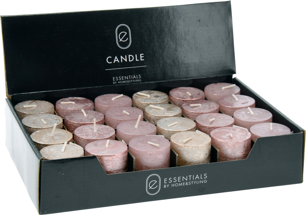 BOUGIE PILIER - 4X5CM - DISPONIBLES EN 3 COULEURS