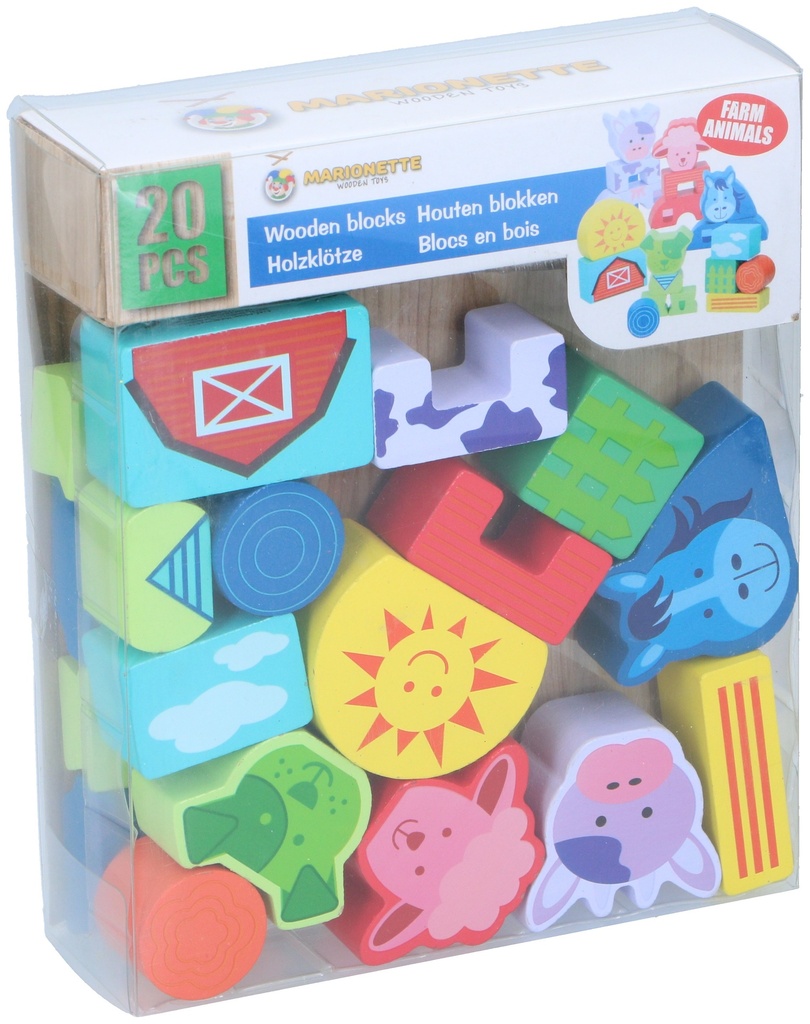COFFRET BLOC DE CONSTRUCTION DE 20 PIÈCES