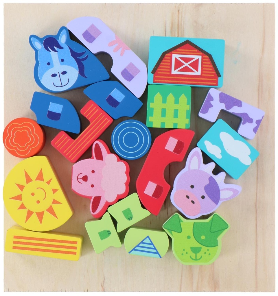 COFFRET BLOC DE CONSTRUCTION DE 20 PIÈCES