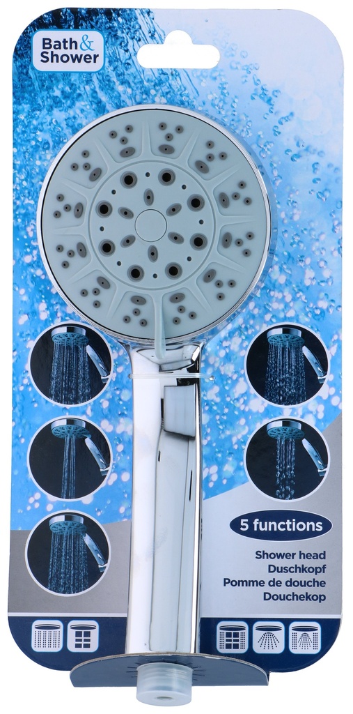 POMMEAU DE DOUCHE - 5 FONCTIONS