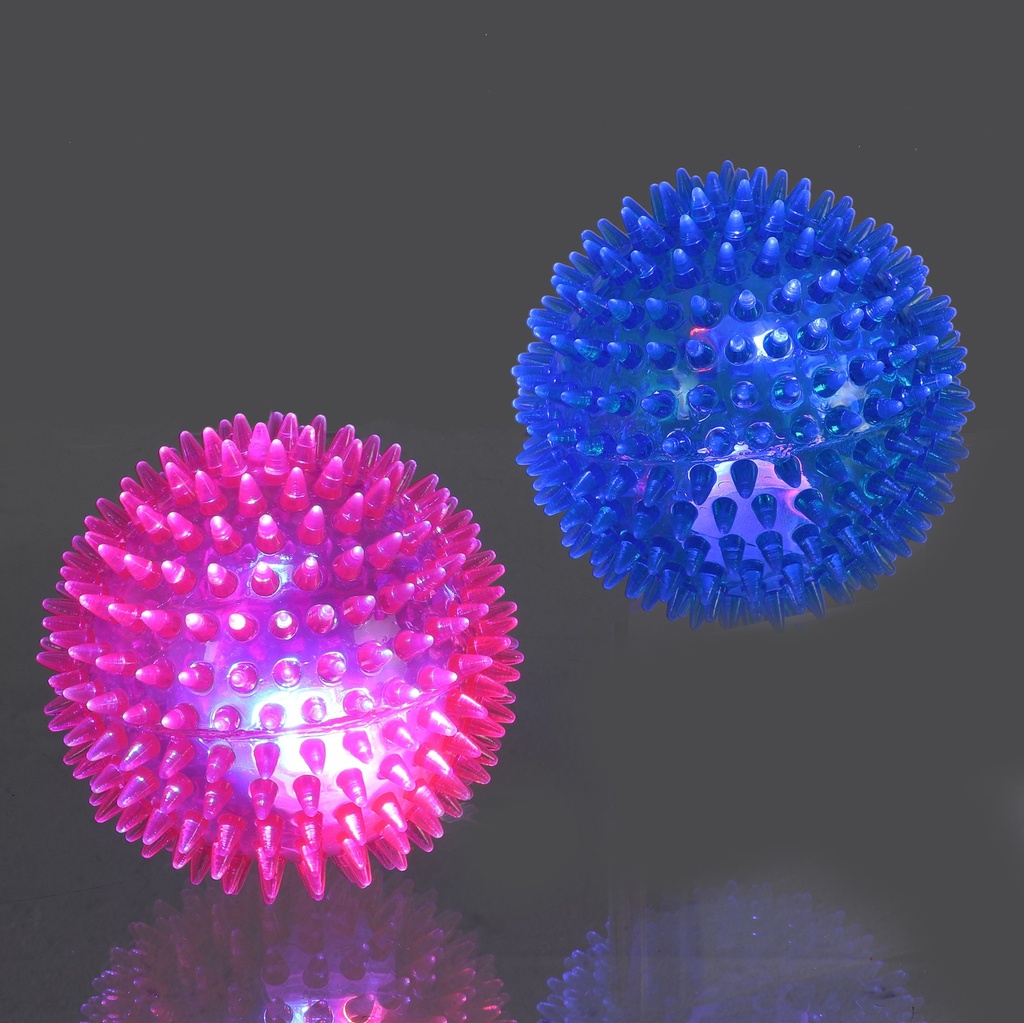 BALLE LUMINEUSE COLORIS ASSORTIS   8CM