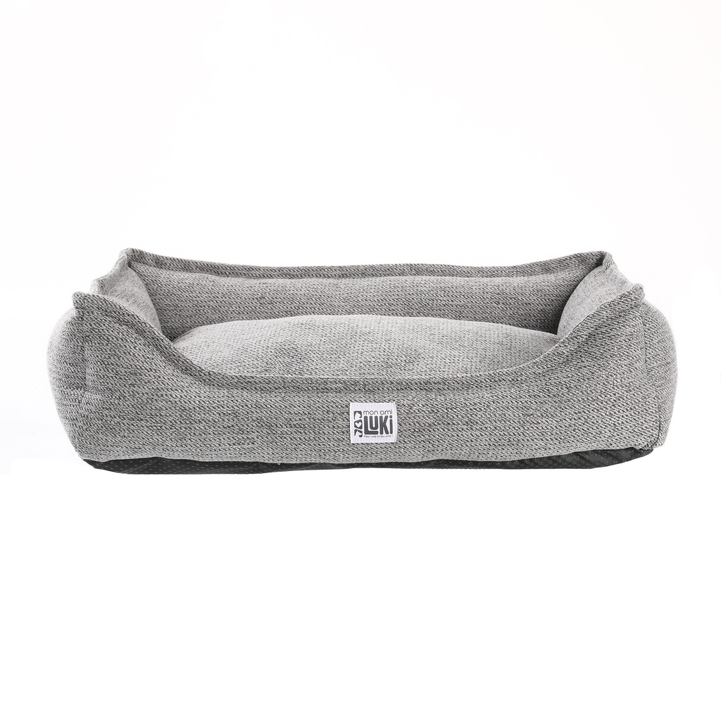 PANIER RECTANGLE  ANTIDERAPANT  GRIS  55X40X15CM