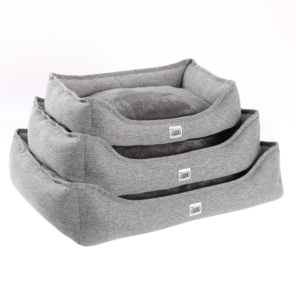 PANIER RECTANGLE  ANTIDERAPANT  GRIS  55X40X15CM
