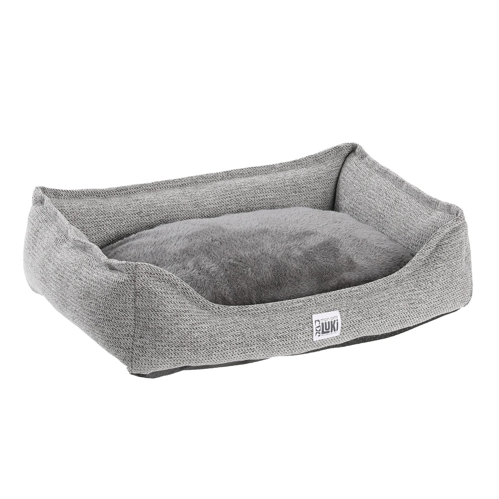 PANIER RECTANGLE  ANTIDERAPANT  GRIS  55X40X15CM
