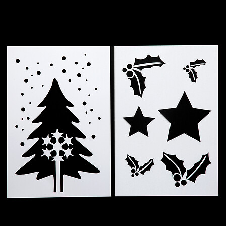 POCHOIR DE NOEL X 2 21X30CM