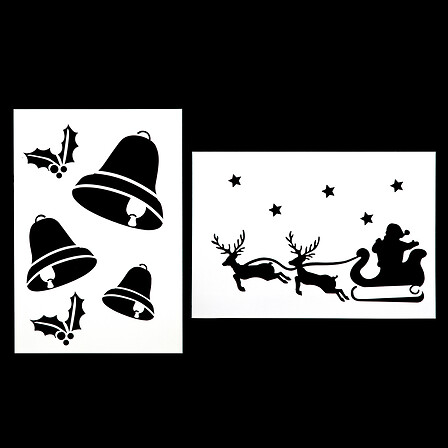 POCHOIR DE NOEL X 2 21X30CM