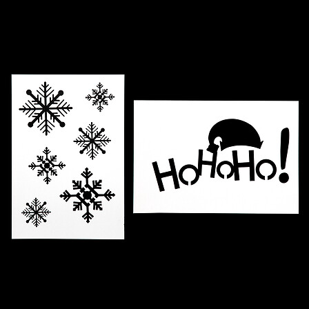 POCHOIR DE NOEL X 2 21X30CM