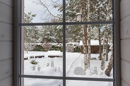 POCHOIR NOEL BANDEROLE 60X12CM