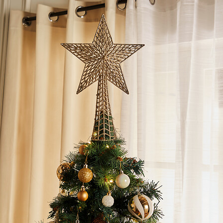 CIMIER ETOILE PAILL H38CM OR