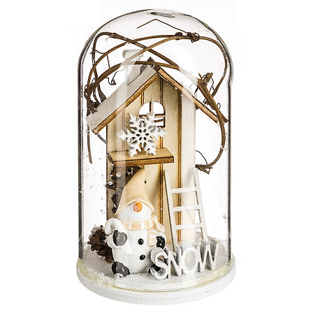 DECO BOIS SS CLOCHE PN 11CM