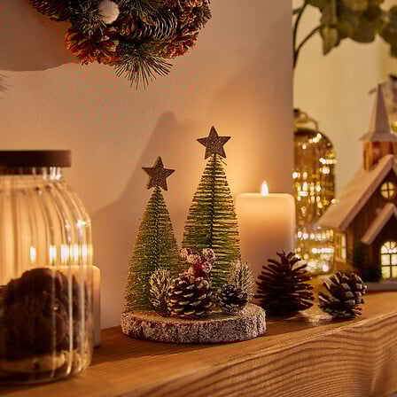 SAPIN TABLE COMPO RONDIN 21CM