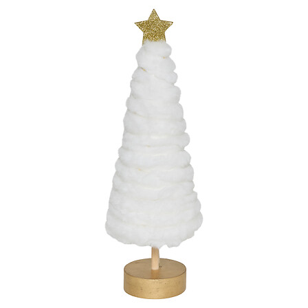 SAPIN FOURRURE BL LED 38CM