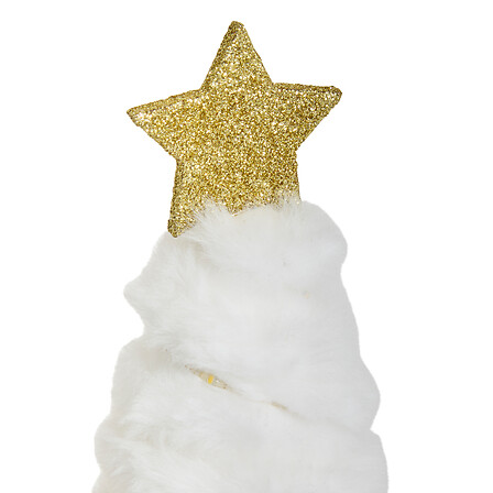 SAPIN FOURRURE BL LED 38CM