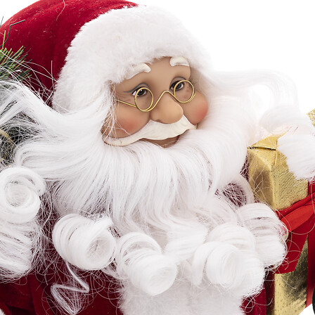 PERE NOEL VELOURS ROUGE 45CM