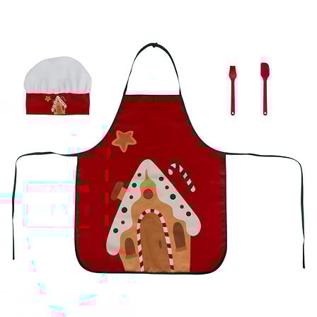KIT DE CUISINE DE NOËL POUR ENFANT - 2 COULEURS DISPONIBLES