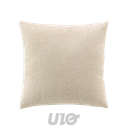 COUSSIN DEHOUSSABLE COMPRESSE 45 x 45 CM BOUCLETTE UNIE WOOLY NATUREL