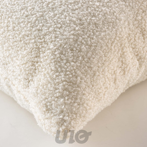 COUSSIN DEHOUSSABLE COMPRESSE 45 x 45 CM BOUCLETTE UNIE WOOLY NATUREL