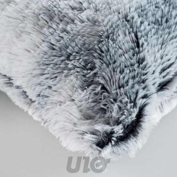 COUSSIN DEHOUSSABLE COMPRESSE 45 x 45 CM IMITATION FOURRURE ANTARTIC GRIS