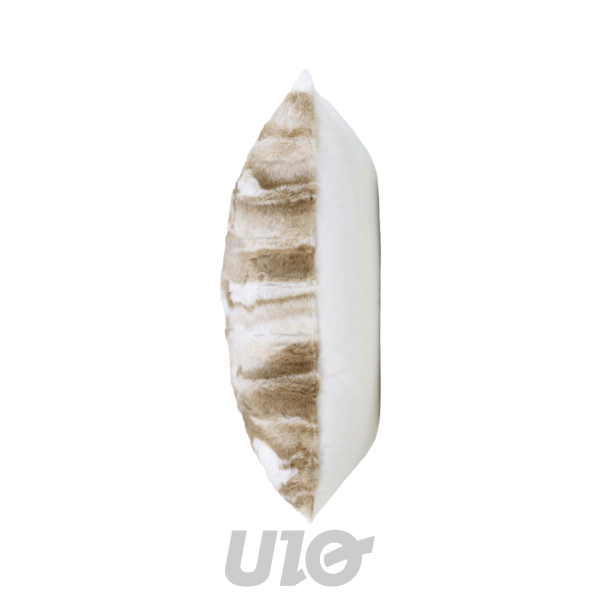 COUSSIN DEHOUSSABLE COMPRESSE 45 x 45 CM IMITATION FOURRURE/VELOURS CHEYENNE