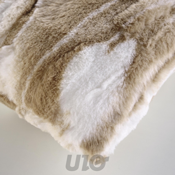 COUSSIN DEHOUSSABLE COMPRESSE 45 x 45 CM IMITATION FOURRURE/VELOURS CHEYENNE