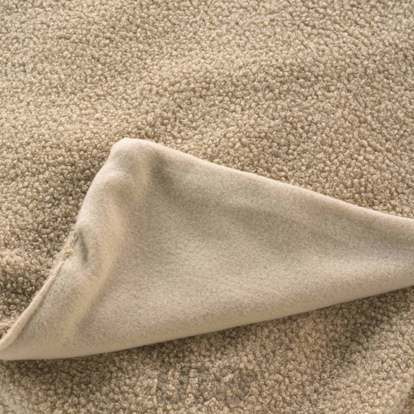 PLAID 125 x 150 CM BOUCLETTE UNIE WOOLY BEIGE