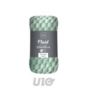 PLAID 125 x 150 CM FLANELLE RELIEF UNIE MINI FROSTY SAUGE
