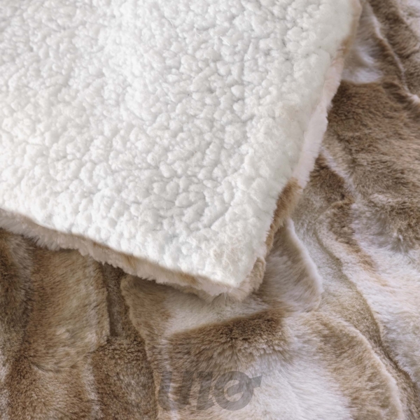 PLAID 180 x 220 CM IMITATION FOURRURE/SHERPA CHEYENNE