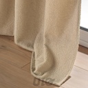 RIDEAU A OEILLETS 140 x 240 CM BOUCLETTE UNIE WOOLY BEIGE