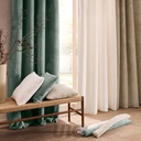 RIDEAU A OEILLETS 140 x 240 CM FLANELLE RELIEF UNIE FLANELA NATUREL