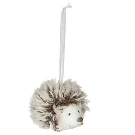 SUJET DE NOËL EN CÉRAMIQUE - ANIMAL ET FOURRURE - H8CM