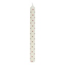2 BOUGIES BÂTON IMPRIMÉES - 140G - ROUGE ET BLANC