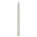4 BOUGIES BÂTON PAILLETÉES OU TWIST - 48G - BLANC