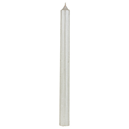 4 BOUGIES BÂTON PAILLETÉES OU TWIST - 48G - BLANC
